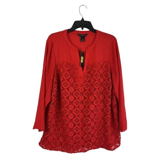 Investments II Tops - Investments II Women's Rocking Red Blouse